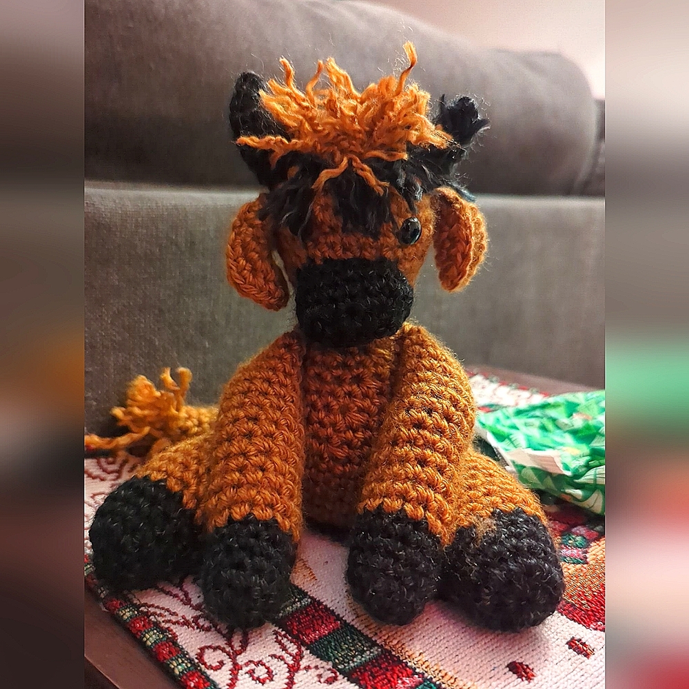 Crochet highland cow